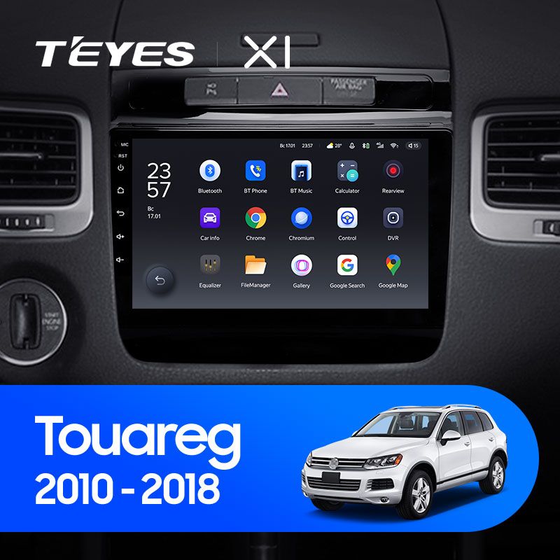Штатная магнитола Teyes X1 для Volkswagen Touareg FL NF 2010-2018 на Android 10