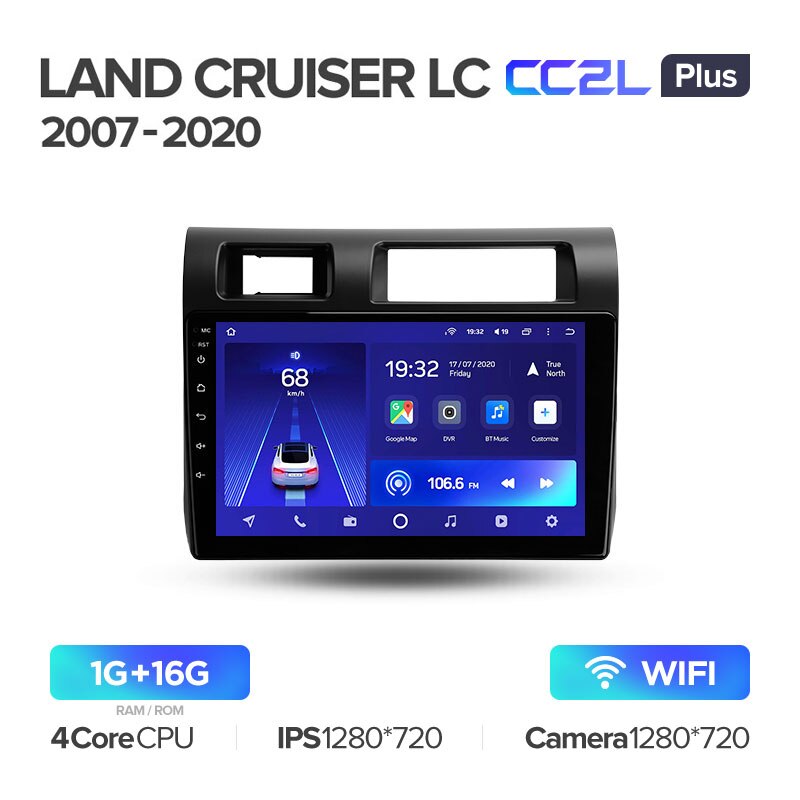 Штатная магнитола Teyes CC2L PLUS для Toyota Land Cruiser LC 79 2007-2020 на Android 8.1