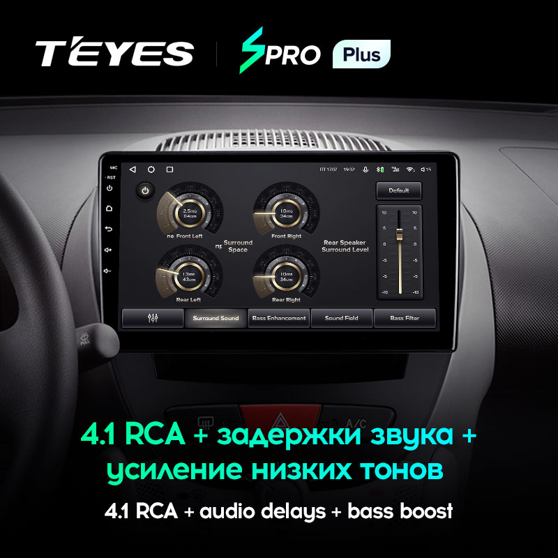 Штатная магнитола Teyes SPRO+ для Peugeot Peugeot 107 1 2005-2014 на Android 10