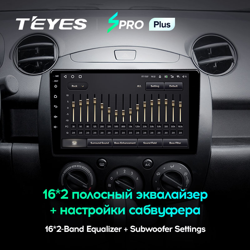 Штатная магнитола Teyes SPRO+ для Mazda 2 DE 2007-2014 на Android 10