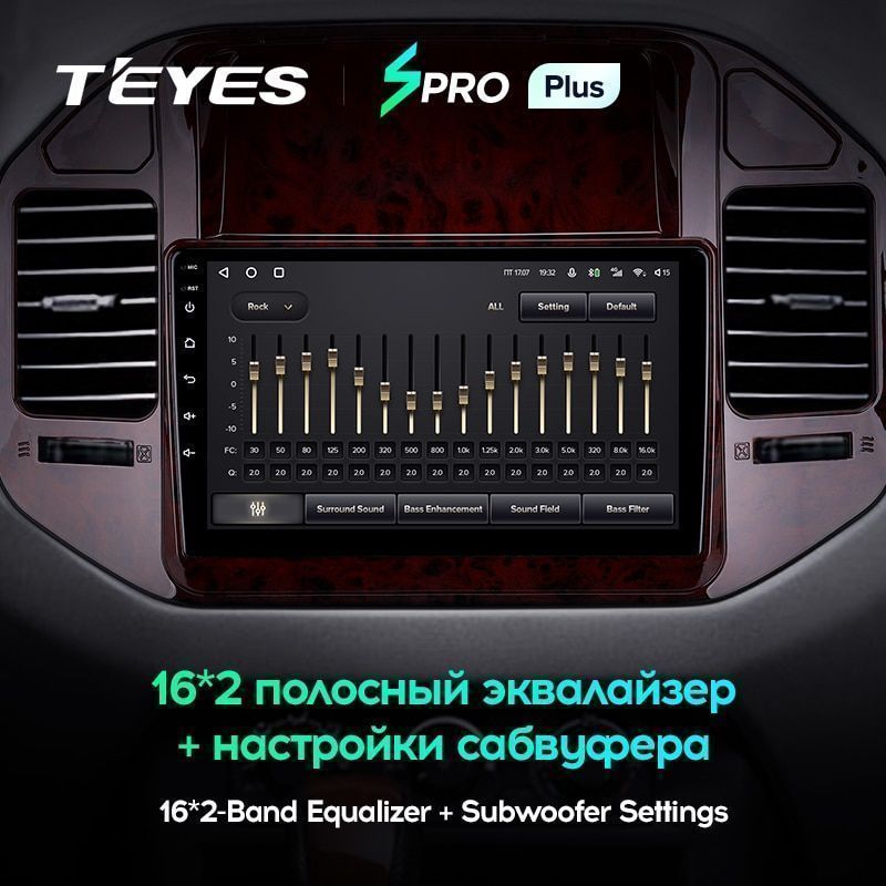 Штатная магнитола Teyes SPRO+ для Mitsubishi Pajero 3 V70 V60 1999-2006 на Android 10