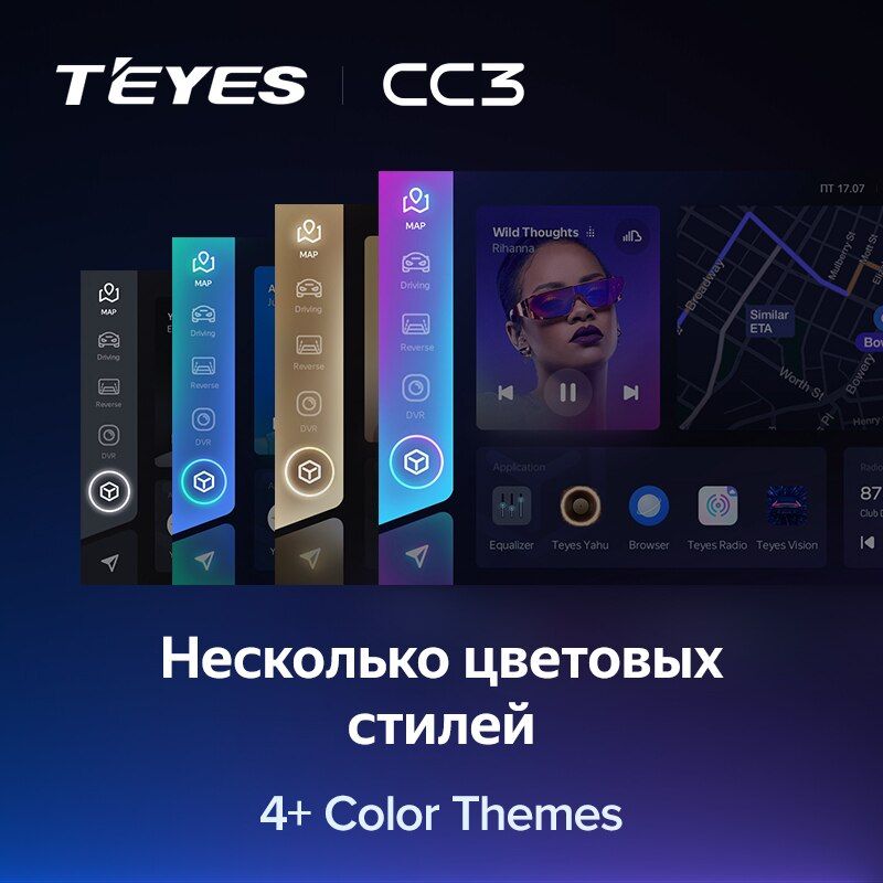 Штатная магнитола Teyes CC3 для KIA Cadenza K7 2011-2012 на Android 10