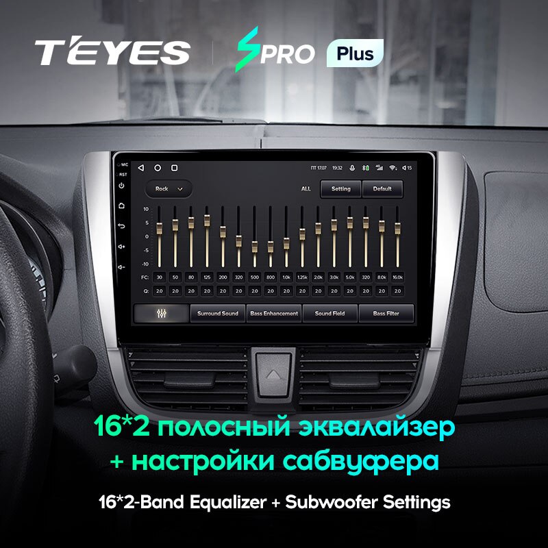 Штатная магнитола Teyes SPRO+ для Toyota Vios Yaris L 2016-2019 на Android 10